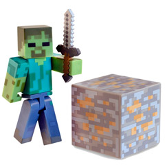 Action Figure Minecraft - Zombie 7cm 