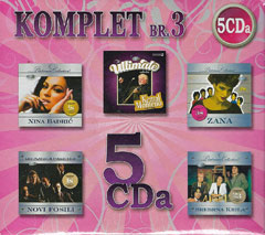 City Records komplet br. 3 - Nina Badrić, Kemal Monteno, Zana, Novi Fosili, Srebrna Krila [box-set, cardboard packaging] (7x CD)