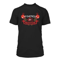 T-shirt Minecraft - Powered By Redstone (L)
