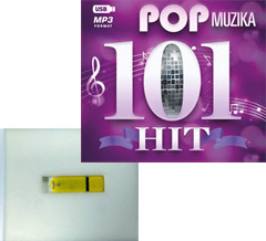 Pop music - 101 hit - compilation (MP3 files on USB flash drive)