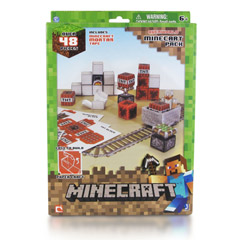 Papercraft Minecraft Figure Set - Minecart-1