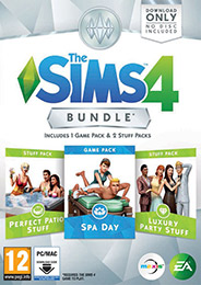 The Sims 4 Bundle Pack (Perfect Patio Stuff + Spa Day + Luxury Party Stuff) (PC)