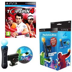 Playstation Move Starter Pack (OEM) + Top Spin 4 (PS3)