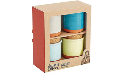 Jamie Oliver terracotta spice jars - 4 pack-2