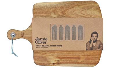 Jamie Oliver cheese board & cheese forks