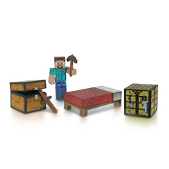 Action Figure Minecraft Survival Pack - Core Player Steve 8cm