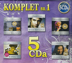 City Records komplet br. 1 - Đorđe Balašević, Boris Novković, Kemal Monteno, Zana, Goran Karan [box-set, kartonsko pakovanje] (8x CD)