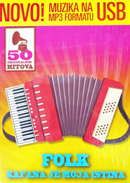 Folk / Kafana je moja istina - 50 originalnih hitova (MP3 files on USB flash drive)